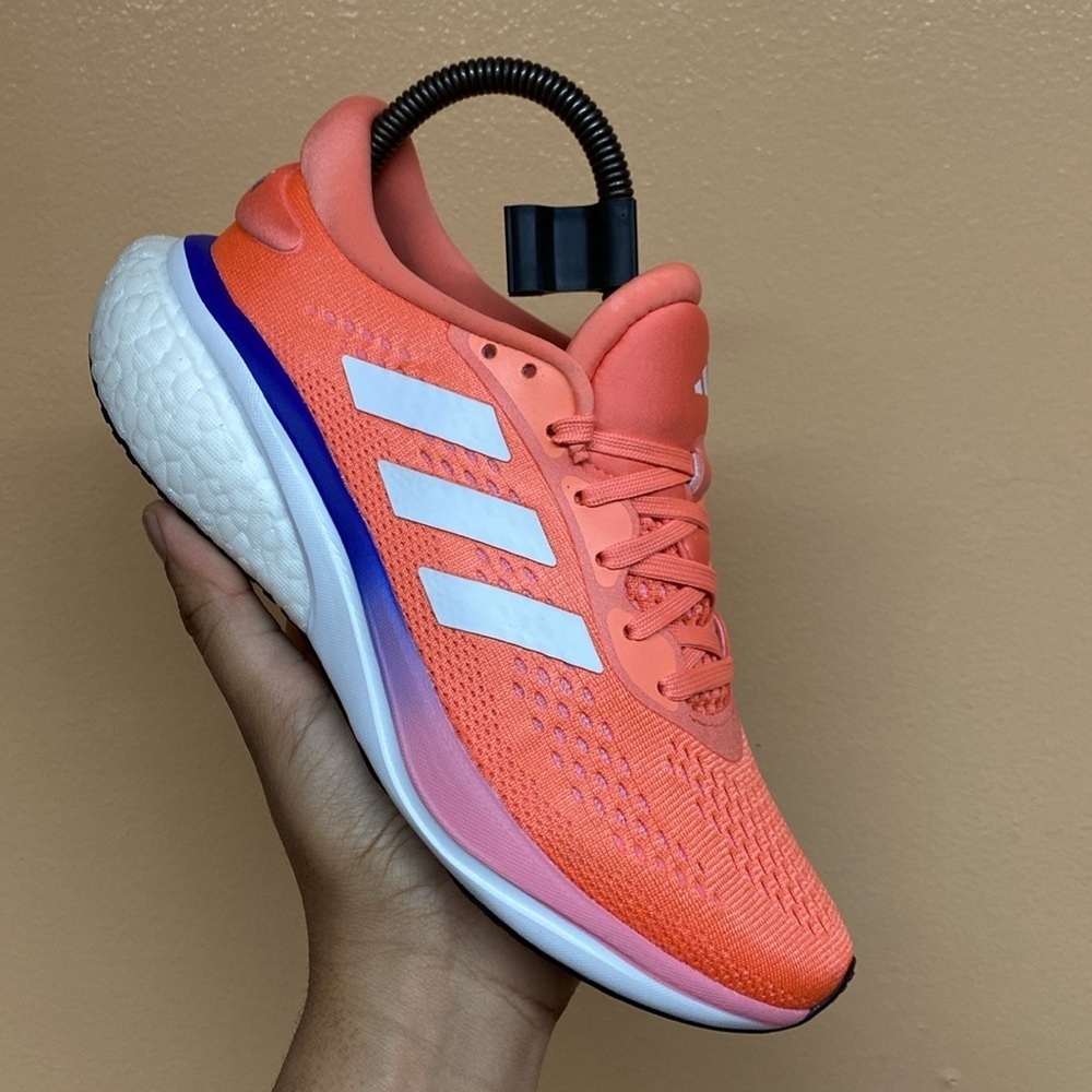 Adidas Supernova 2 Running Sneakers “Coral Fusion / Cloud White / Beam Pink” - Picture 8 of 17
